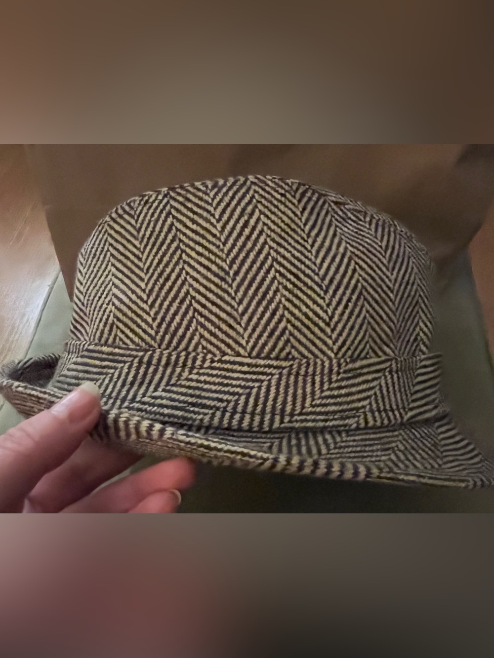 Gigi Pip brown and beige fedora